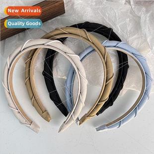 solid color headband bands sponge French cranial Hair high