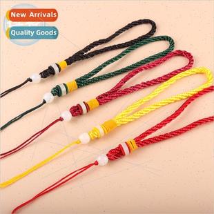 rope hand woven Glass pcs handle DIY fashio bead