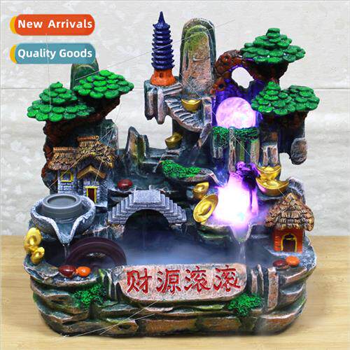 Decorative home running water fountain ornament feng shui wh