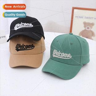 fall hun duck letter welcome new 2022 cap tongue children