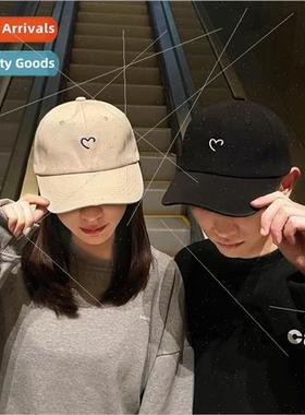 Hat female Japanese heart embroidery wide brim summer sunsha