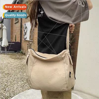 2023 retro messenger bag female casual large capacy workwear