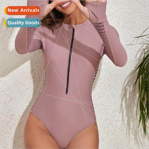 2023 Europe New One-piece Bikini Swimsu Conservative Belly L