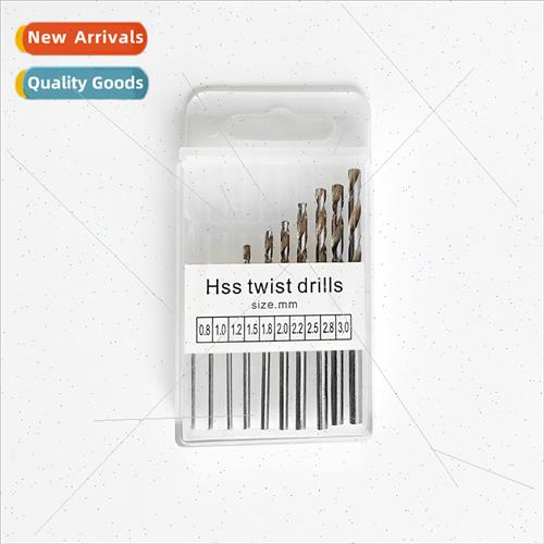High speed steel machine boxed 10pc twist drill full grindin