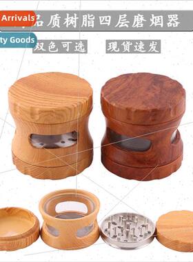 New Resin 63MM Four Layer Cigarette Grinder Manual Flat Teet