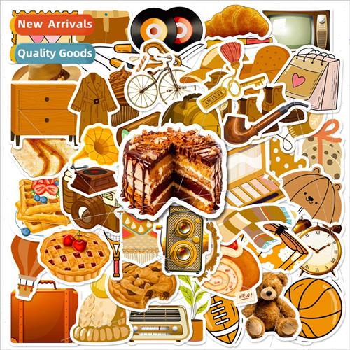 50 home life realistic  decorative stickers sucase notebook