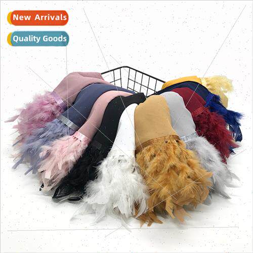 New solid color chiffon feathers ladies fashion scarf can wr
