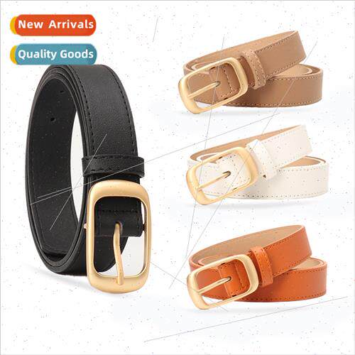 Fashion versatile women belt simple senior sense pin buckle