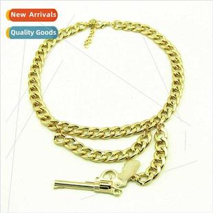hop set gun hiphop pendant Alloy hip jewelry Europe necklace