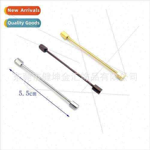 Fashion Hexagonal Men Lapel Pins Three Plating Colors Availa