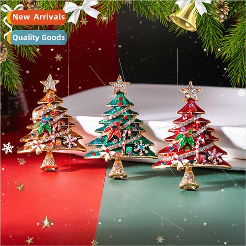 Europe new Christmas diamond Christmas e brooches fall winte