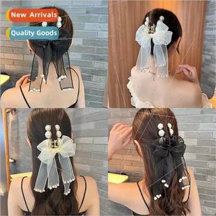 beads grasp spoon bow head headdress back Beaded clip