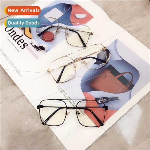 Retro large frame star sunglasses fashion metal square men w