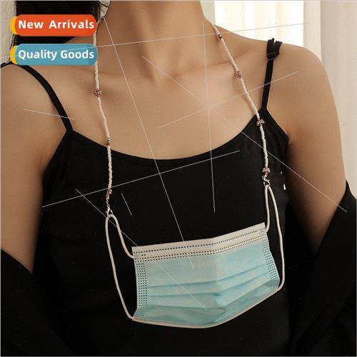 Korea creative retro butterfly rice beads mask chain whe rou