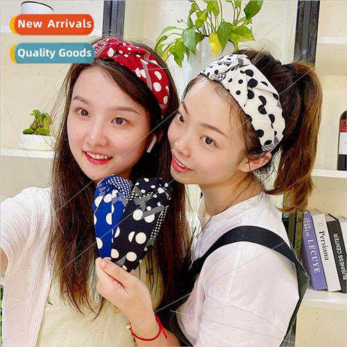 Korea new fashion knot hair band wide twisted knot hair card