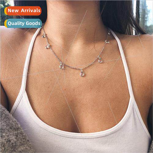 Europe fashion women exquise collarbone chain simple copper