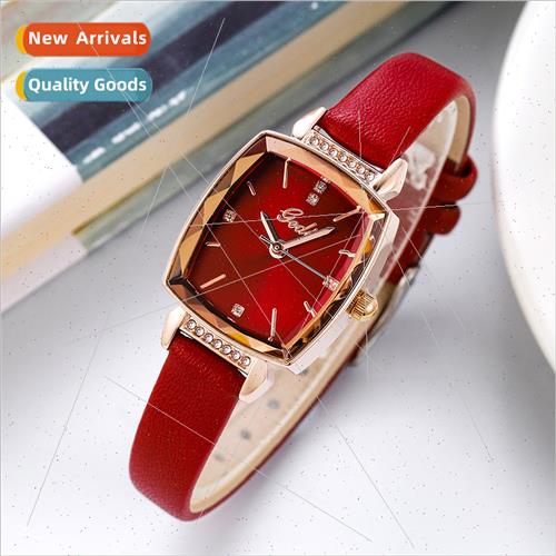 Goldie new watch women  simple compact fine belt square suga
