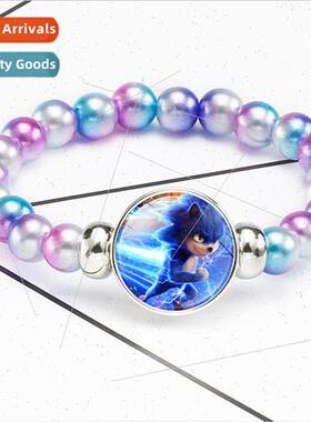 Sonic The Hedgehog Sonic the Hedgehog Bracelet Handmade Bead