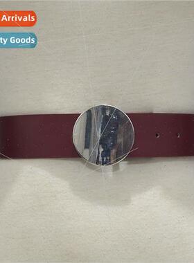 Hipster Hundred Belt Women Pin Buckle Sequin Buckle Faux Lea