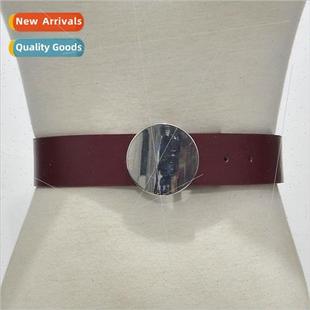 Women Pin Buckle Hipster Faux Belt Sequin Lea Hundred