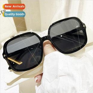 large frame set square Korean simple female New sunglasses