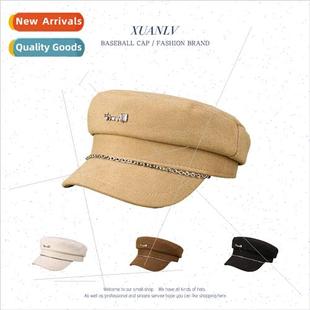 chain letters outdoor new suns ladies Korean cap Autumn flat