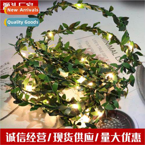 New LED green rattan copper wire string lights DIY simulatio
