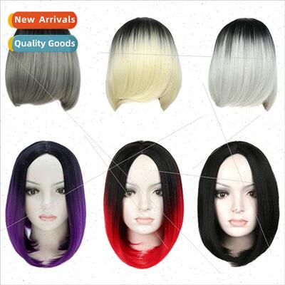Gradient Xuchang whole box Europe women wig bob head chemica