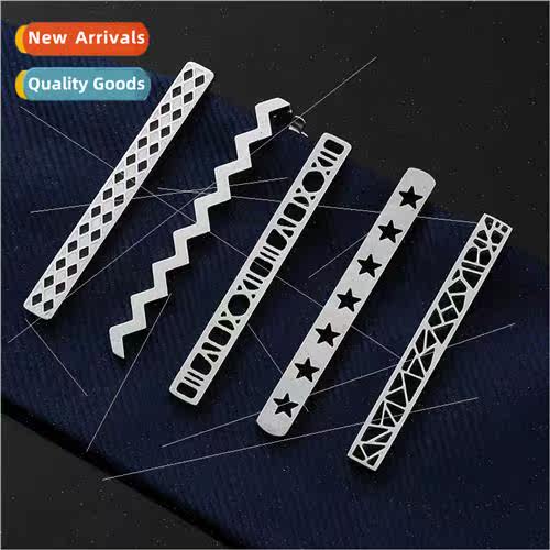 High-grade business stainless steel hollowing fashion tie cl