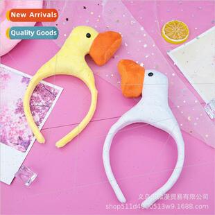 Cute quirky duck headband new outside band wide edge pressur