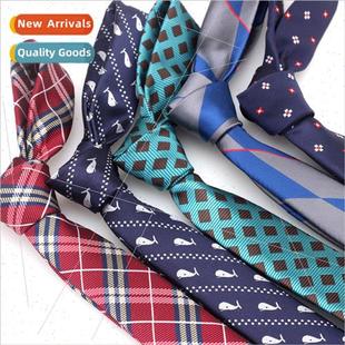 Striped Tie Men Polyester Casual Arrowhead Business Caree