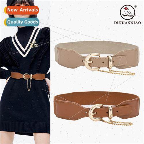 Korea ladies decorative elastic wide belt female elastic wid