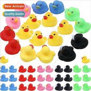 play yel duck small call pinch water toys bath mini Colorful
