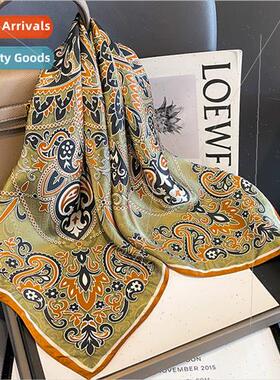 Spring Autumn new fashion mulberry silk temperament small sq