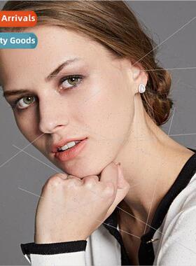 S925 earrings Korea fashion simple ins high-end earrings sil