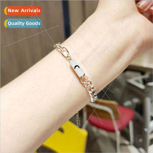 Europe mple Stainless Steel Love Couple Bracelet Pair Men Wo