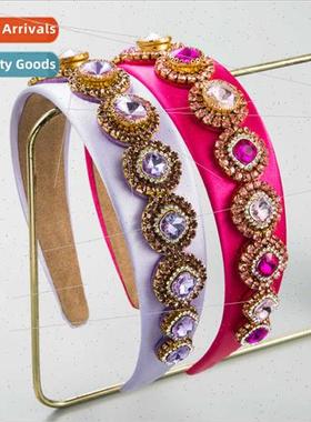 Hair bands Europe fashion ins diamond encrusted retro headba