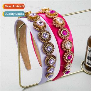 Hair bands Europe fashion ins diamond encrusted retro headba