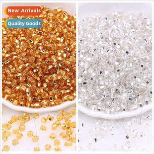 rice bra holes weaving diy beads silver filled square 4mm