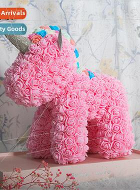 Unicorn PE flower creative gift box super fairy send girlfri