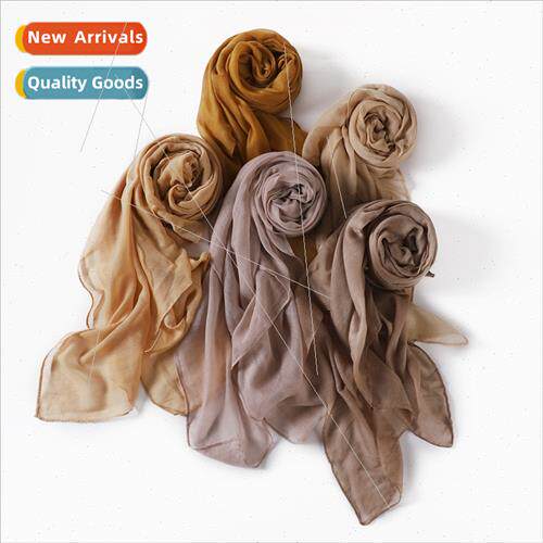 Classic  women solid color bali cotton linen breathable thin