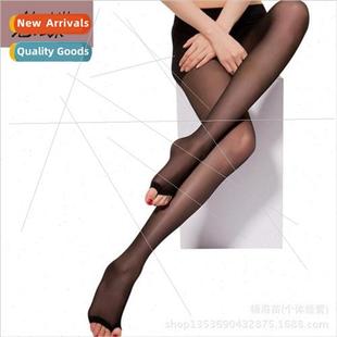 fish mouth pantyhose Women toe velvet stockings bottomin 12D