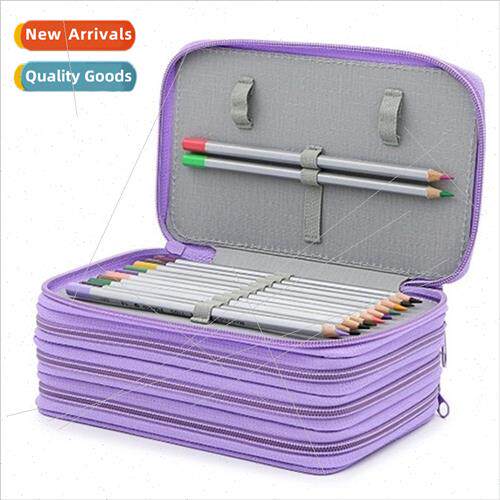 72 holes pencil case drawing storage stationery box solid co
