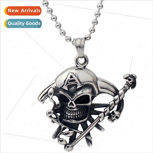 Europe retro punk set tide men Halloween skull big A clown m