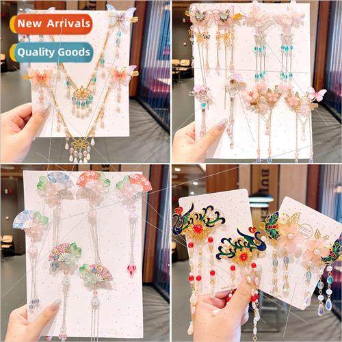 Ancient hair ornaments hair clips children tassel swing side