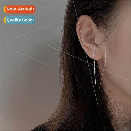curved line earrings summer tide female chain tassel earring
