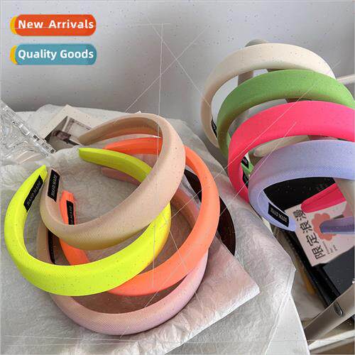 Korea fabric solid color hair bands hair accessories high sk