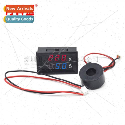 AC60-500V 10A/50A/100A AC Voltage Current Meter Dual Display