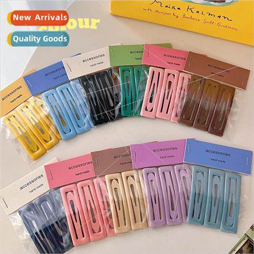 Candy-colored hair clips female -marking side clip broken ha