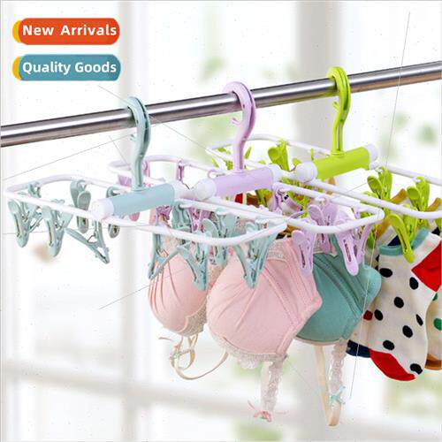 Creative windproof collapsible coat rack underwear socks dry